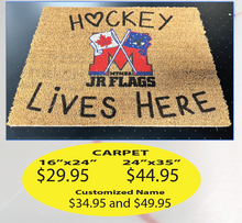 Load image into Gallery viewer, JR Flags Outdoor Carpet "Hockey Lives Here"