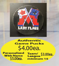 Load image into Gallery viewer, Lady Flags Authentic Game Puck
