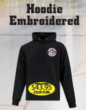 Load image into Gallery viewer, Hawks Hoodie with large logo printed or embroidered