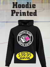 Load image into Gallery viewer, Hawks Hoodie with large logo printed or embroidered