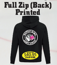 Load image into Gallery viewer, Hawks FULL ZIP Hoodie with large logo printed or embroidered