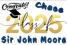 Load image into Gallery viewer, Graduation #02 Classic Lawn Sign includes yard stake