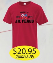 Load image into Gallery viewer, JR Flags Cotton Short Sleeve with est. 2014 Logo printed