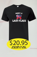 Load image into Gallery viewer, Lady Flags Cotton Short Sleeve with Property Of Logo printed