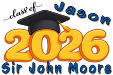 Load image into Gallery viewer, Graduation 2026 #01 CARTOON STYLE Lawn Sign includes yard stake
