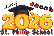 Load image into Gallery viewer, Graduation 2026 #01 CARTOON STYLE Lawn Sign includes yard stake
