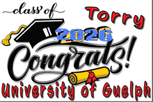 Load image into Gallery viewer, Graduation 2026 #02 CLASSIC Lawn Sign includes yard stake