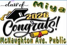 Load image into Gallery viewer, Graduation 2026 #02 CLASSIC Lawn Sign includes yard stake