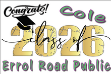 Load image into Gallery viewer, Graduation 2026 #3 RETRO Lawn Sign includes yard stake.