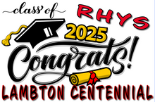 Load image into Gallery viewer, Graduation #01 Lawn Sign includes yard stake