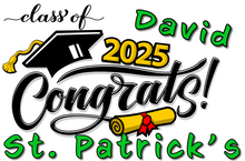 Load image into Gallery viewer, Graduation #01 Lawn Sign includes yard stake
