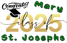 Load image into Gallery viewer, Graduation #02 Classic Lawn Sign includes yard stake