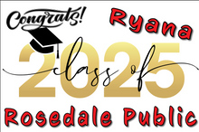 Load image into Gallery viewer, Graduation #02 Classic Lawn Sign includes yard stake