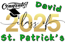Load image into Gallery viewer, Graduation #02 Classic Lawn Sign includes yard stake