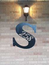 Load image into Gallery viewer, Address Sign Letter, 14 ga metal , powder coated

