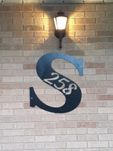 Load image into Gallery viewer, Address Sign Letter, 14 ga metal , powder coated
