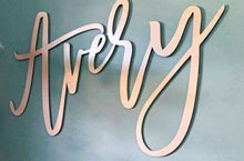 Load image into Gallery viewer, Saying Name or Family Name (1 LINE), 14 ga metal , powder coated