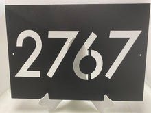 Load image into Gallery viewer, Address Sign Rectangle 18&quot;- 22&quot; ,14 ga metal , powder coated
