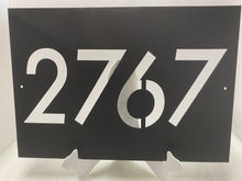 Load image into Gallery viewer, Address Sign Rectangle 18"- 22" ,14 ga metal , powder coated