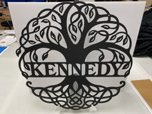 Load image into Gallery viewer, Celtic Tree Of Life 18-36" , 14 ga metal , powder coated.
