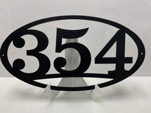 Load image into Gallery viewer, Address Sign Oval 18"- 22" ,14 ga metal , powder coated