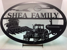 Load image into Gallery viewer, Farm Tractor Scene 36" Oval ,14 ga metal , powder coated