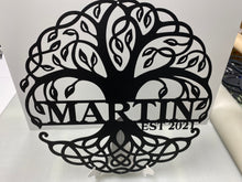 Load image into Gallery viewer, Celtic Tree Of Life 18-36" , 14 ga metal , powder coated.