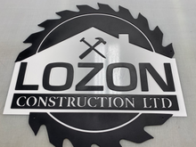 Load image into Gallery viewer, Company Logo Services 18"-120" , 14 ga metal, powder coated