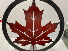Load image into Gallery viewer, Maple Leaf Round 24", 14 ga metal, powder coated.