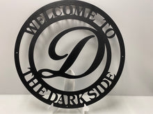 Load image into Gallery viewer, Family Letter /Name and EST.  Monogram Round 18-36&quot; , 14 ga metal , powder coated.
