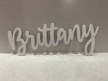 Load image into Gallery viewer, Saying Name or Family Name (1 LINE), 14 ga metal , powder coated