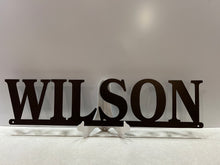 Load image into Gallery viewer, Saying First and Last Name(1 LINE STACKED), 14 ga metal , powder coated