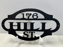 Load image into Gallery viewer, Address Sign 18&quot;,14 ga metal, powder coated Single or Dual Layer
