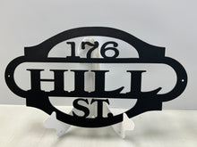 Load image into Gallery viewer, Address Sign 18",14 ga metal, powder coated Single or Dual Layer