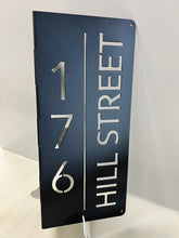 Load image into Gallery viewer, Address Sign Rectangle #3 (Vertical) 18"- 22",14 ga metal , powder coated.