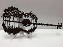 Load image into Gallery viewer, Guitar Reflection Scene approx 25, 14 ga metal , powder coated.
