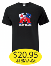 Load image into Gallery viewer, Lady Flags Cotton Short Sleeve with Large Logo printed
