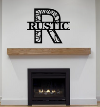 Load image into Gallery viewer, Family Letter Monogram MODERN, 18" - 36" 14 ga metal , powder coated.
