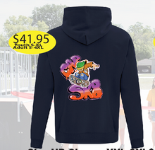Load image into Gallery viewer, Sk8te Park Cotton Hoodie with Logo on back printed.
