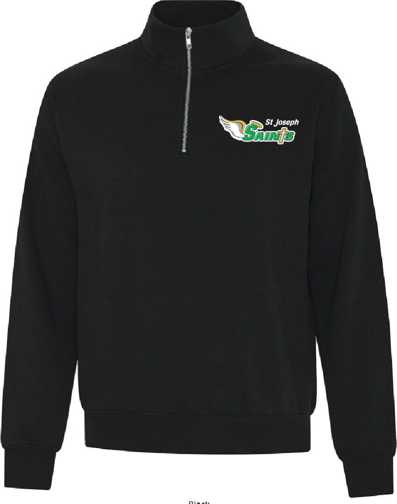 St Joseph Saints 1/4 Zip Hoodie with LARGE Logo Printed