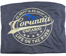 Load image into Gallery viewer, Corunna Clothing Line Ladies Vintage V-Neck T-Shirts. Canadian Made !
