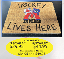 Load image into Gallery viewer, JR Flags Outdoor Carpet &quot;Hockey Lives Here&quot;
