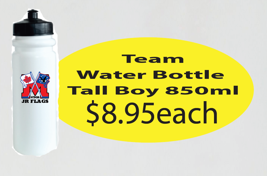 Jr Flags Water Bottle Tall Boy 850ml