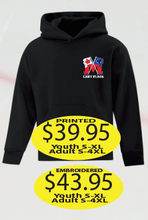 Load image into Gallery viewer, Lady Flags Hoodie with Left Chest logo printed or embroidered
