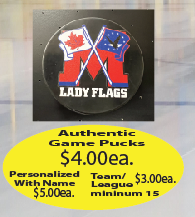 Load image into Gallery viewer, Lady Flags Authentic Game Puck
