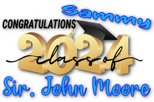 Load image into Gallery viewer, Graduation  #01 Lawn Sign includes yard stake
