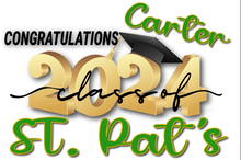Load image into Gallery viewer, Graduation  #01 Lawn Sign includes yard stake.
