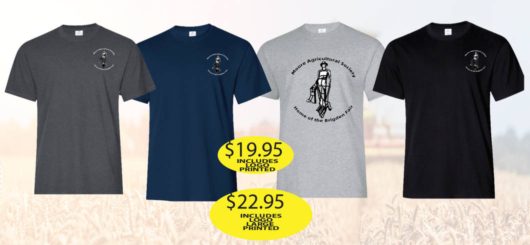 Moore Agricultural Cotton T-Shirt PRINTED large front