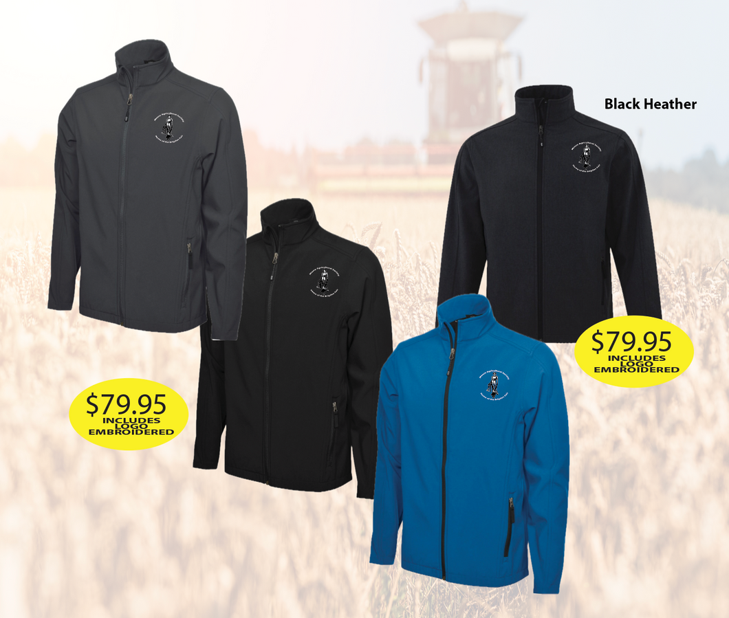 Moore Agricultural Soft Shell Jacket with Logo Left Chest Embroidered