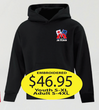 Load image into Gallery viewer, JR Flags Hoodie with Left Chest logo embroidered
